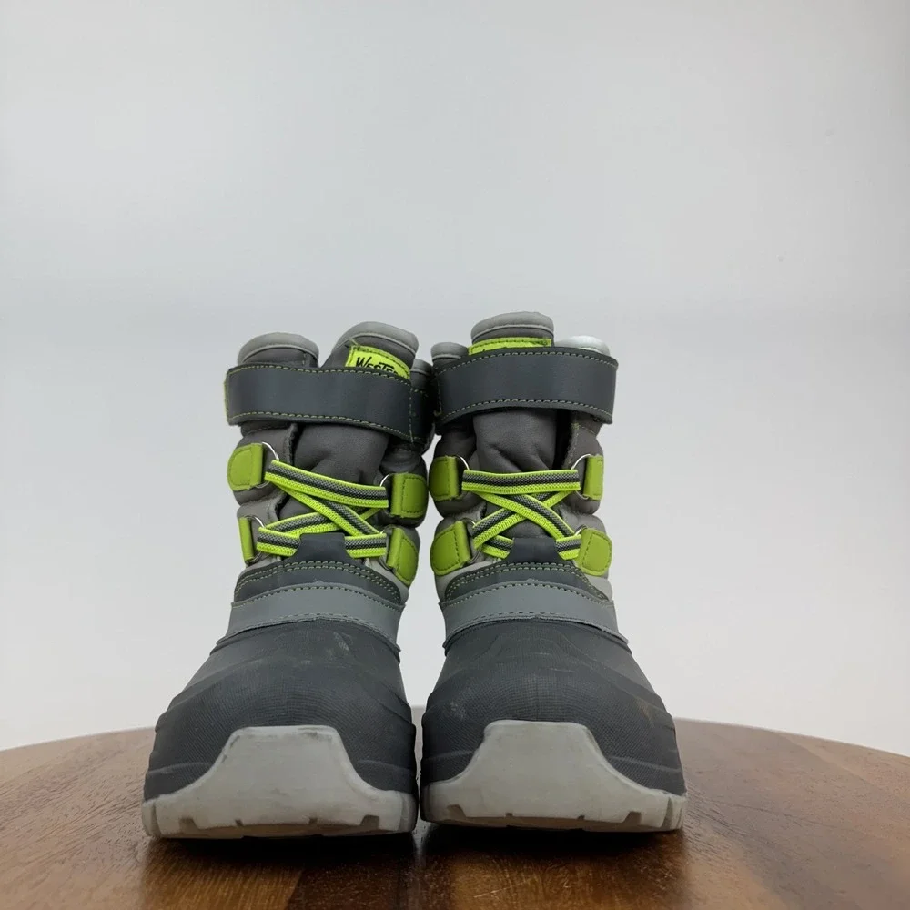 Little Kids Western Chief Ascend Charcoal Comfort Lined Snow Boots Size 10 C GUC
